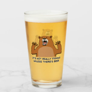 It's Not Really Fishing Unless There's Beer Glass