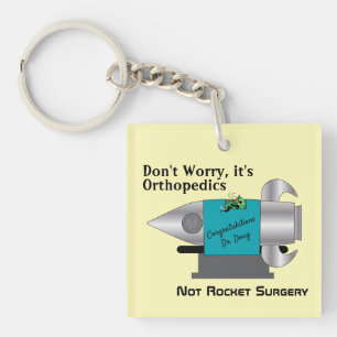 It's Not Rocket Surgery Personalised Key Ring