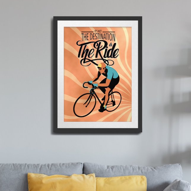It's not the destination, it's Ride! Retro style Poster (Creator Uploaded)