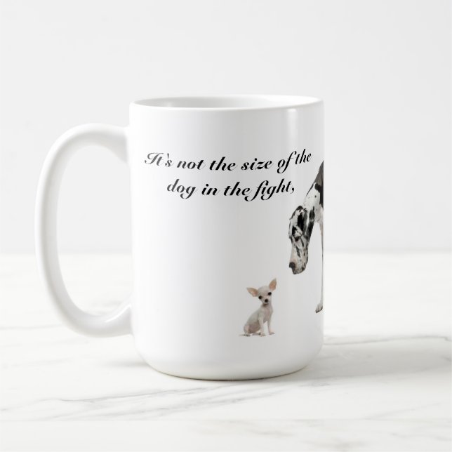 It's Not the Size of the Dog that Counts... Coffee Mug (Left)
