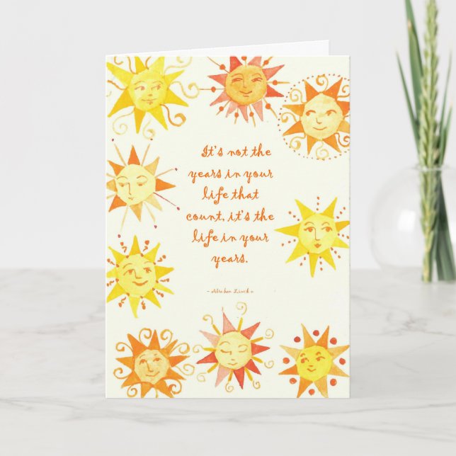 It's not the years... card (Front)