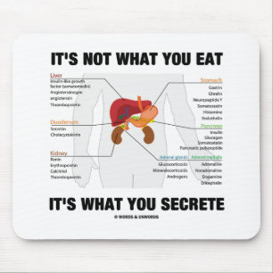It's Not What You Eat It's What You Secrete Mouse Mat