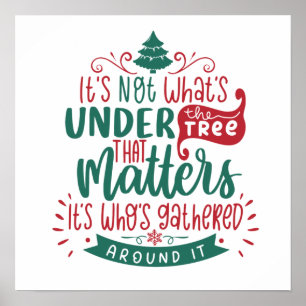 It's not whats under the tree that matters poster