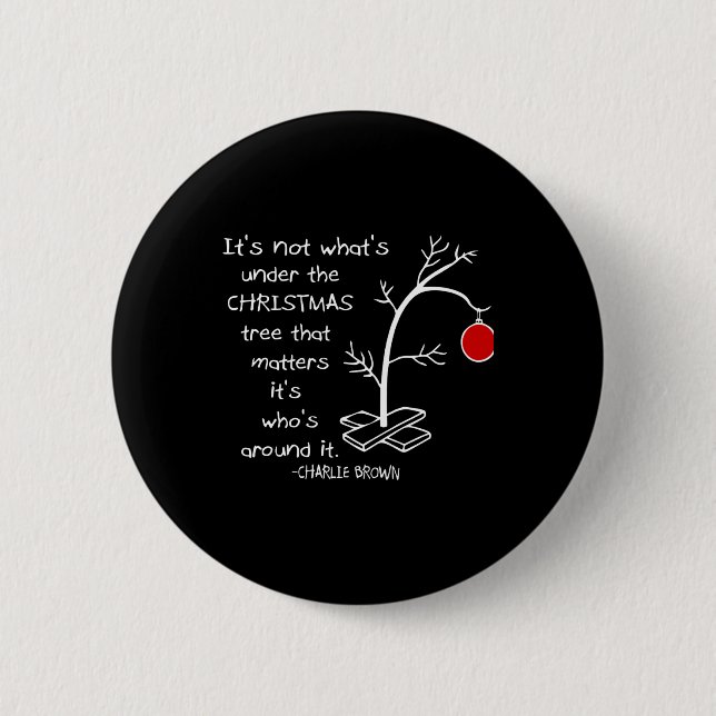 It's Not What's Under The Tree That S  6 Cm Round Badge (Front)