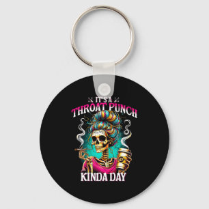 It's Of Throat Punch Kind Day Sarcastic Key Ring