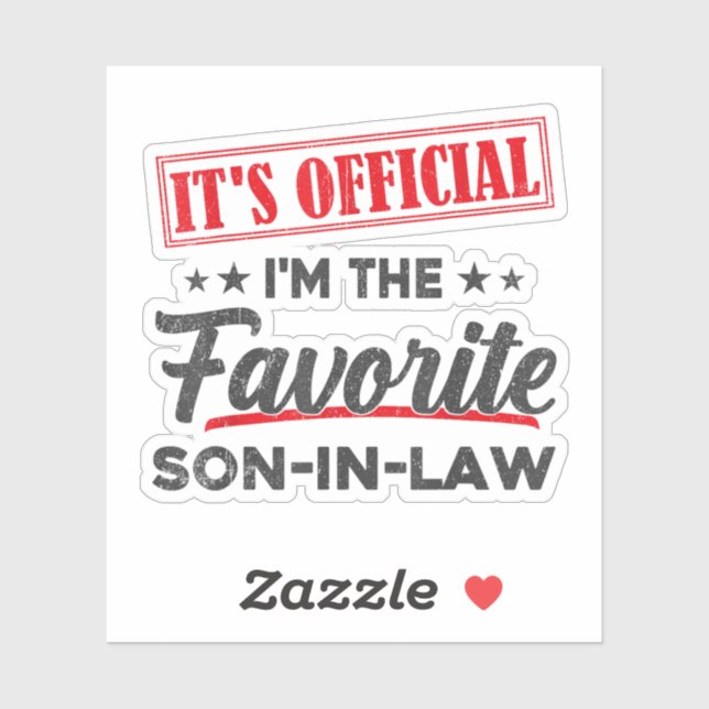 It's Official I'm the Favourite Son-in-law (Sheet)