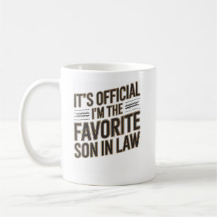 It's Official I'm the Favourite Son-in-Law Coffee Mug
