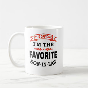 It's Official I'm The Favourite Son-In-Law Coffee Mug
