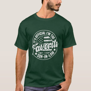 It's Official I'm The Favourite Son-In-Law Funny T-Shirt