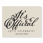 It's Official Reception Sign