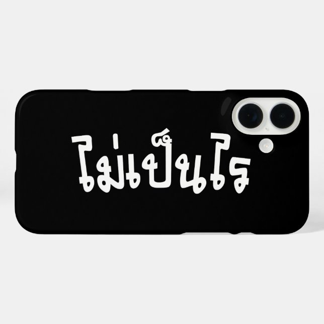 It's OK ♦ Mai Pen Rai in Thai Language Script ♦ Case-Mate iPhone Case (Back (Horizontal))