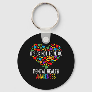 It's Ok Not To Be Ok Mental Health Awareness Green Key Ring