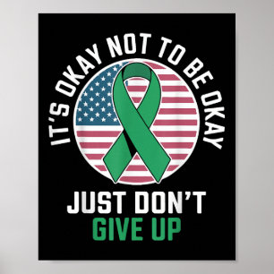 Its Ok Not To Be Ok Mental Health Awareness Ribbon Poster