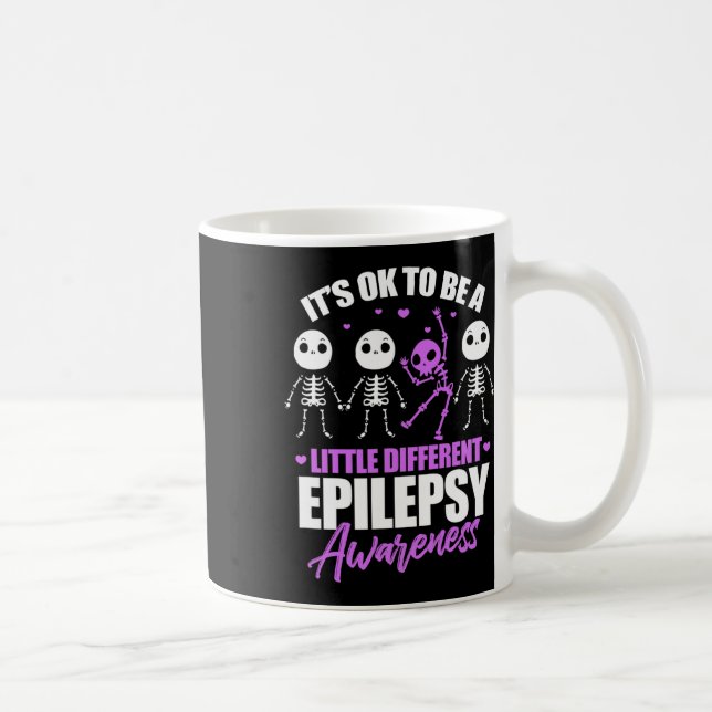 Its Ok To Be A Little Different Epilepsy Awareness Coffee Mug (Right)