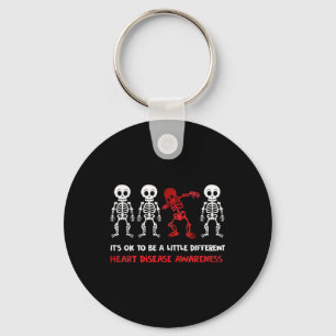 Its Ok To Be A Little Different Heart Disease Awar Key Ring