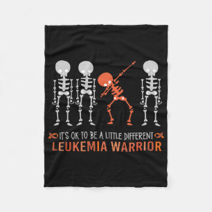It's Ok To Be A Little Different Leukaemia Warrior Fleece Blanket