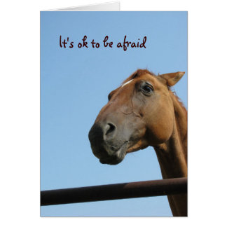 It's ok to be afraid