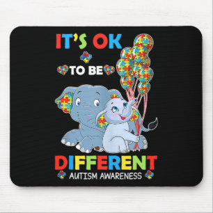 Its Ok To Be Different Autism Awareness Acceptance Mouse Mat