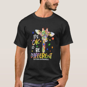 Its Ok To Be Different Autism Awareness ASD Autist T-Shirt