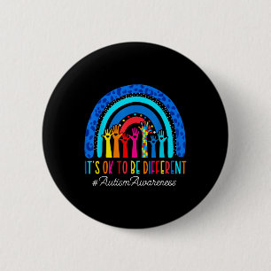Its Ok To Be Different Autism Awareness Leopard Ra 6 Cm Round Badge
