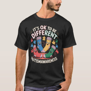 It's OK To Be Different Autism Awareness Socks Kid T-Shirt