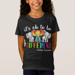 It's Ok To Be Different Autism Awareness T-Shirt