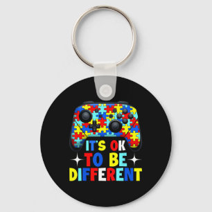 It's Ok To Be Different Autism Gaming Controller B Key Ring