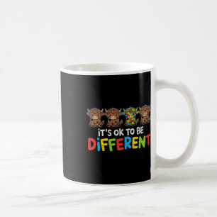 Its Ok To Be Different Cow Heifer Autism Awareness Coffee Mug