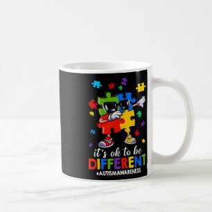 It's Ok To Be Different Dabbing Puzzle Autism Awar Coffee Mug