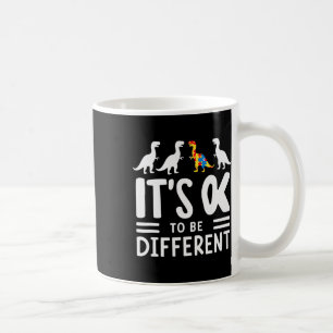 Its Ok To Be Different Dinosaur Autism Awareness K Coffee Mug