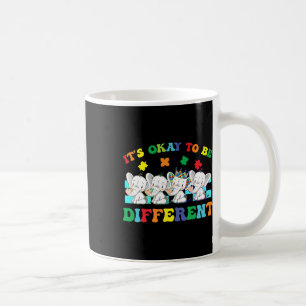 It's Ok To Be Different Elephant Autism Awareness  Coffee Mug