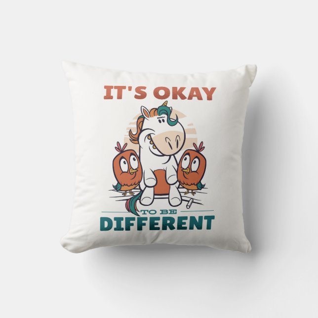 It's OK to be different Invitation Cushion (Front)