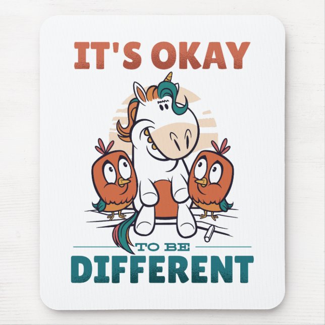 It's OK to be different Invitation Mouse Mat (Front)