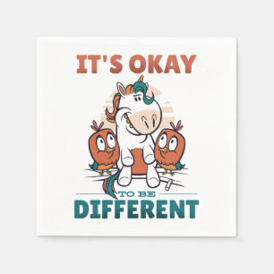 It's OK to be different Invitation Napkin