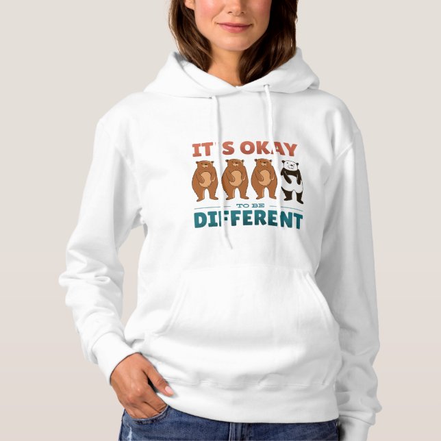 It's OK to be different Invitation Napkins Hoodie (Front)