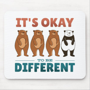 It's OK to be different Invitation Napkins Mouse Mat
