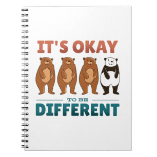 It's OK to be different Invitation Napkins Notebook