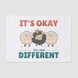 It's OK to be different Invitation Tissue Paper