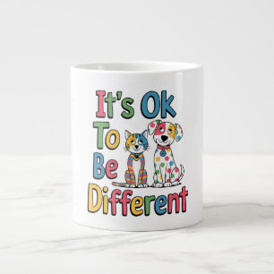 It's ok to be different large coffee mug