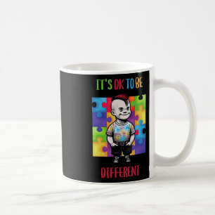 Its Ok To Be Different Ok Autism Awareness Coffee Mug