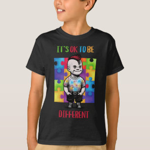 Its Ok To Be Different Ok Autism Awareness T-Shirt