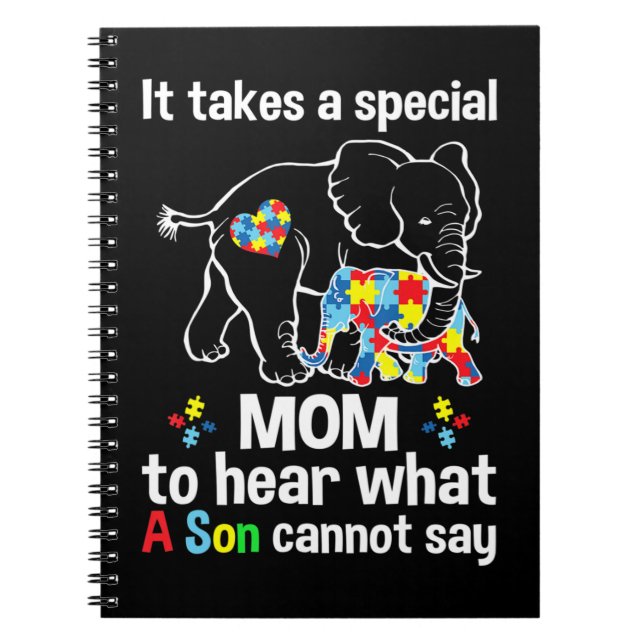 It's Ok To Be Different Reindeer Christmas Autism  Notebook (Front)