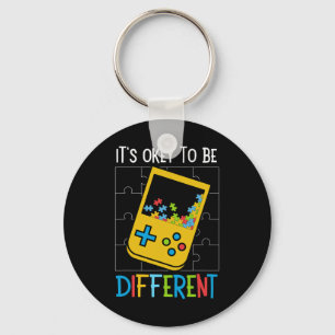 It's Ok To Be Different Video Game Controller Auti Key Ring