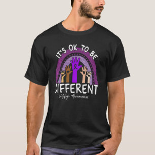 It's Ok To Be Different Vitiligo Awareness Purple T-Shirt
