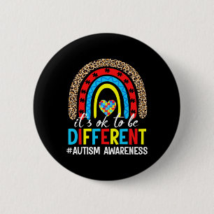 It's Ok To Be Diffrent Autism Autism Awareness Day 6 Cm Round Badge