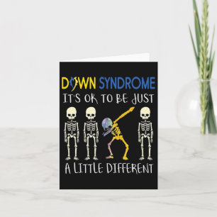 It's Ok To Be Just Little Different Down Syndrome  Card
