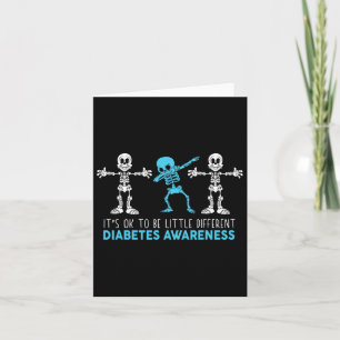 It's Ok To Be Little Different T1d Type 1 Diabetes Card