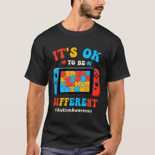 Its Ok To Different Video Game Gamer Boys Men Kids T-Shirt