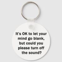 It's OK to let your mind go blank...