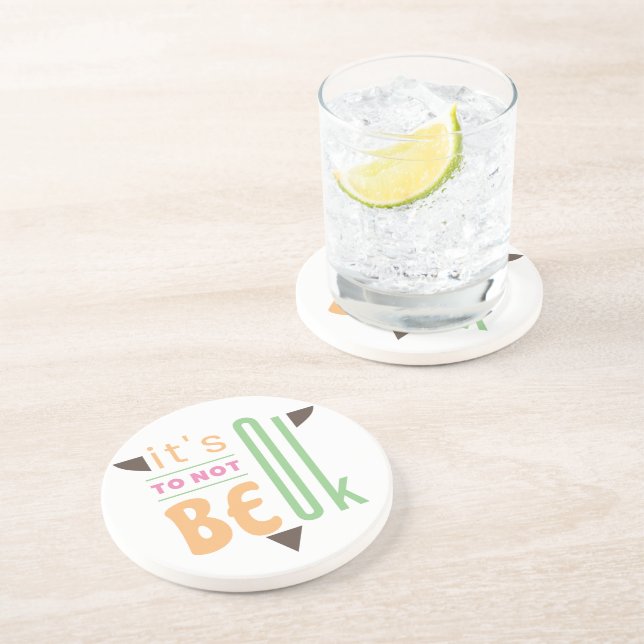 It's ok to not be ok coaster (Side)